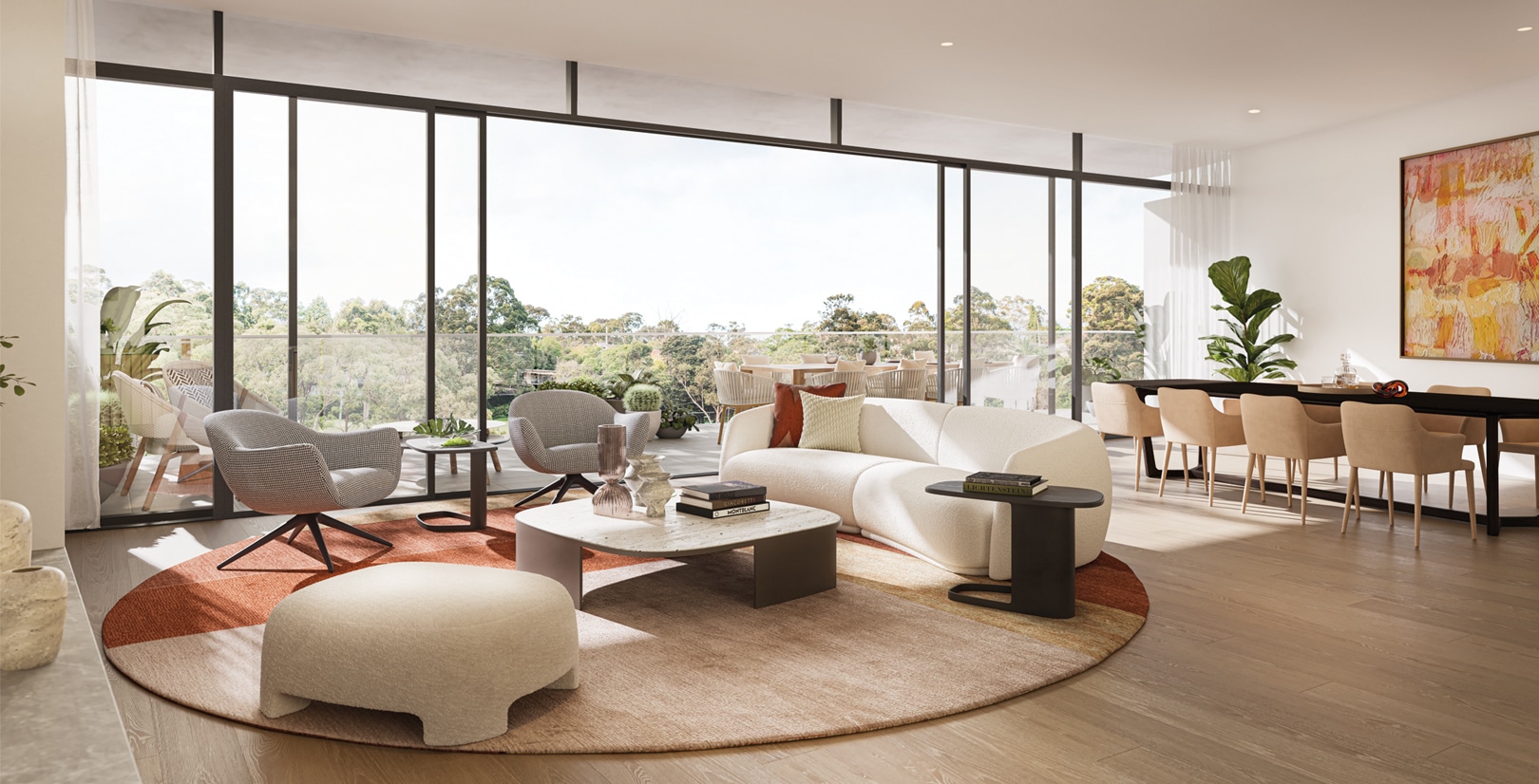 Watermark Chatswood Penthouse apartment living room